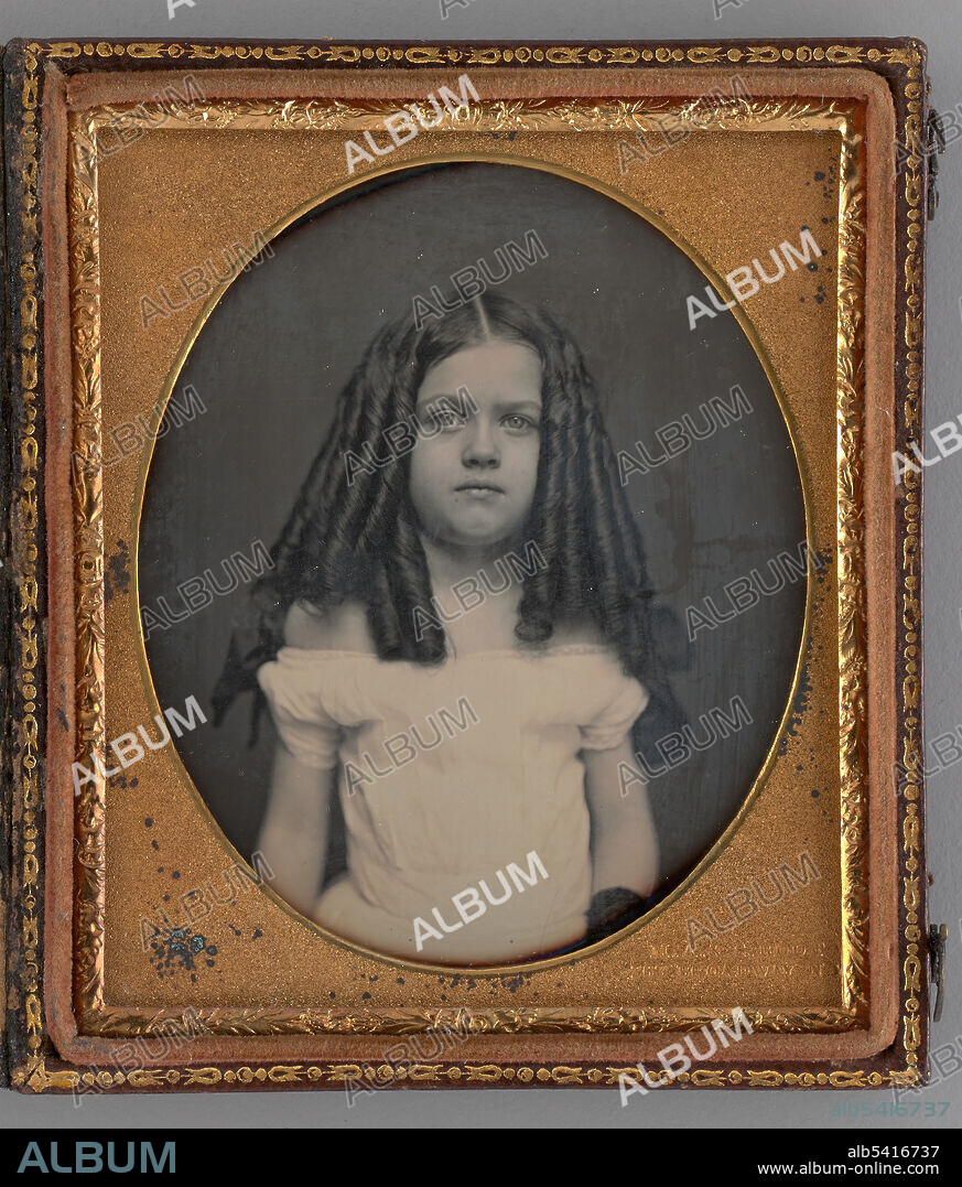 MARCUS AURELIUS ROOT and S. ROOT. Untitled (Portrait of a Girl), 1855. Daguerreotype.