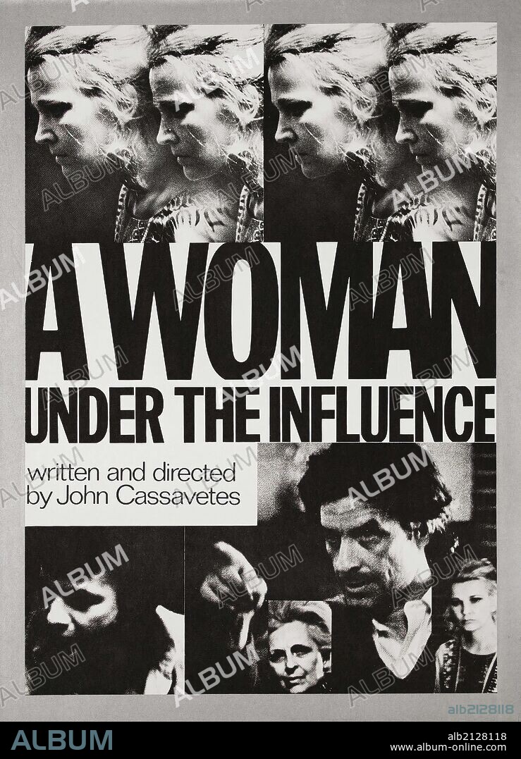 Affiche de A WOMAN UNDER THE INFLUENCE, 1974, réalisé par JOHN CASSAVETES. Copyright FACES.