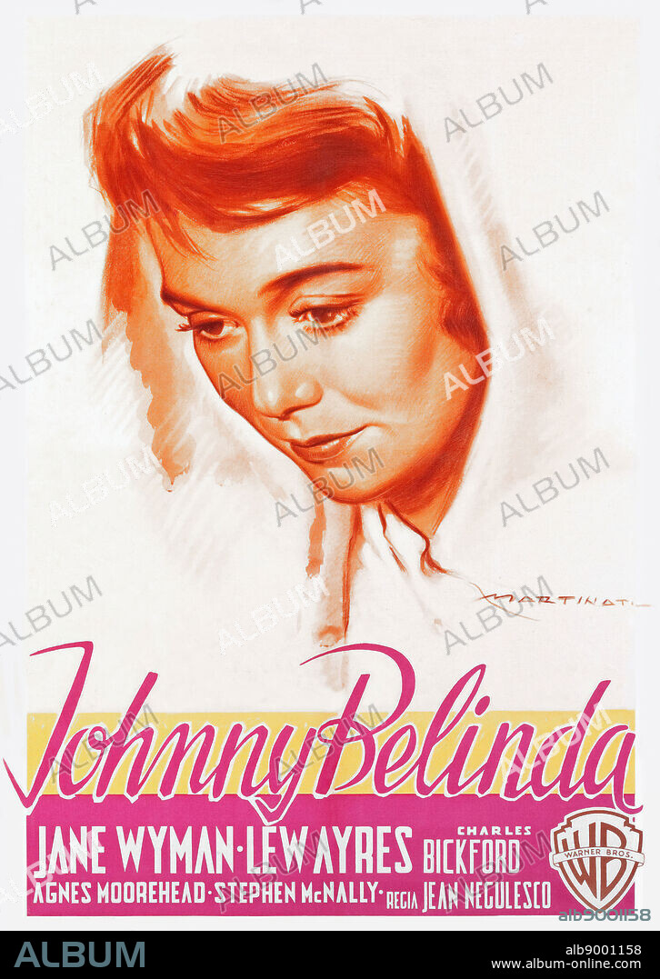 JANE WYMAN in JOHNNY BELINDA, 1948, directed by JEAN NEGULESCO. Copyright WARNER BROTHERS.