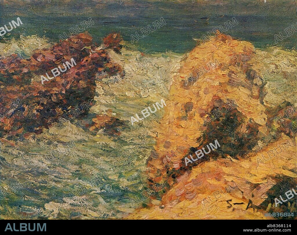 Shigeru Aoki (1882-1911) was a Japanese painter famed for his combining of Japanese mythology and legends with the Western-style art movement that could be found in some late 19th and early 20th century Japanese paintings.<br/><br/>. Aoki was born into an ex-samurai household in northern Kyushu. He left his home in 1899 to pursue artistic studies in Tokyo, and soon began to accumulate critical acclaim for his artwork and its use of Pre-Raphaelite Brotherhood techniques mixed with Kojiki themes. He died in March 1911 from tuberculosis, aged only 28.