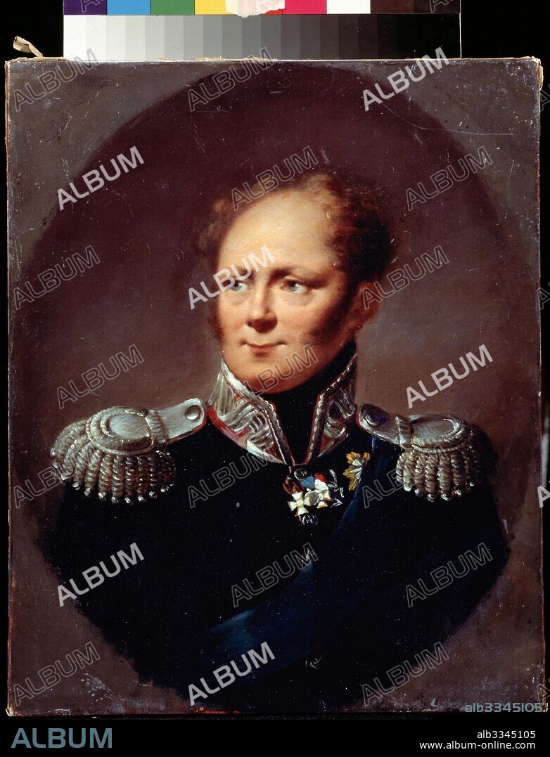 ALEXANDER MOLINARI. Portrait of the Emperor Alexander I (1777-1825).
