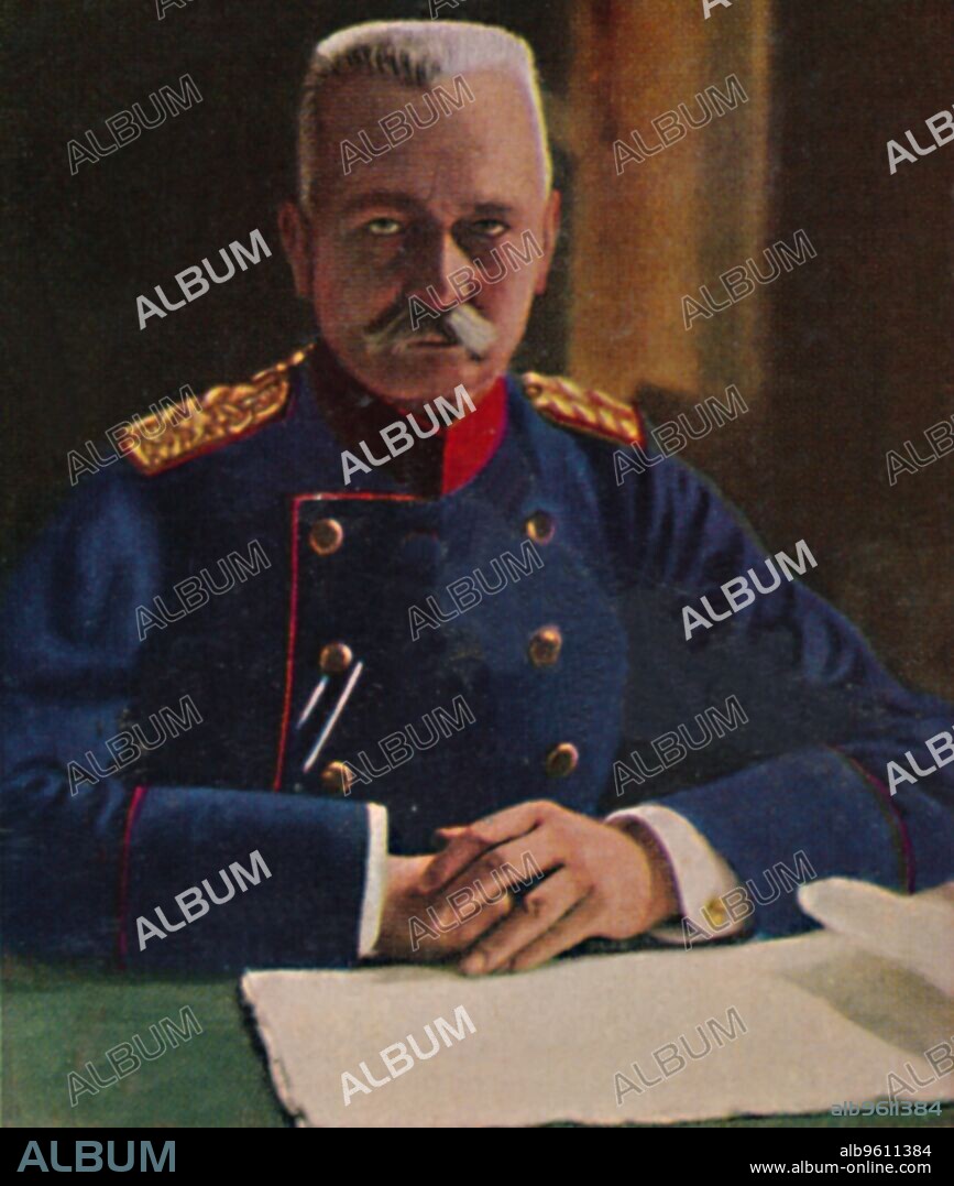 'General von Falkenhayn 1861-1922', 1934. General Erich Georg Anton von Falkenhayn (1861-1922), Chief of the German General Staff during the First World War from September 1914 until 29 August 1916. From "Die Großen der Weltgeschichte". [Eckstein-Halpaus, Dresden, 1934].