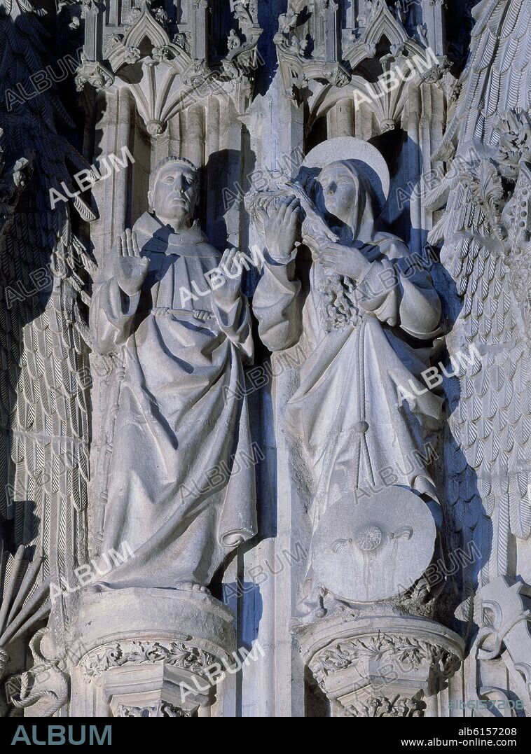 ESCULTURAS DEL INTERIOR DE SAN JUAN DE LOS REYES - SIGLO XV.