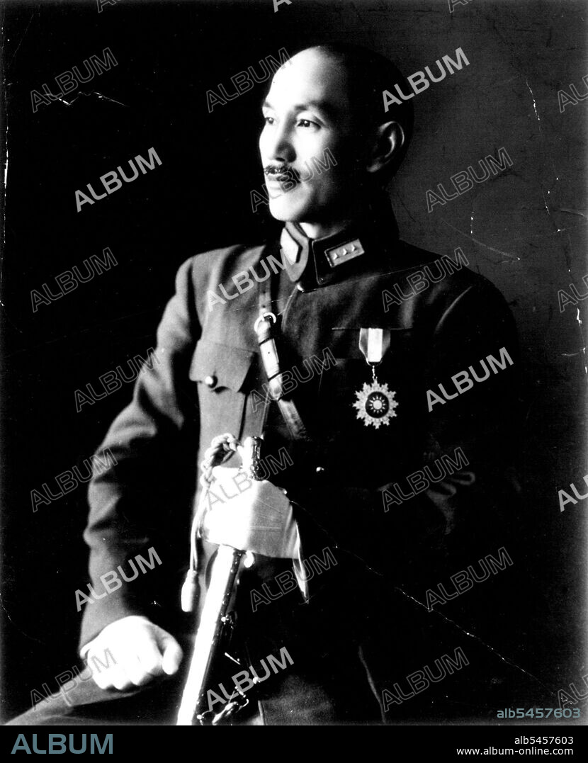 Chiang Kai Shek (Chinese General). November 01, 1937. (Photo by International News Photos).