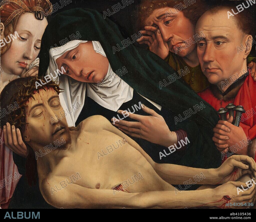 COLIJN DE COTER. The Lamentation of Christ. The Lamentation. Dating: c. 1510 - c. 1515. Place: Brussels. Measurements: support: h 35.5 cm × w 42.9 cm.
