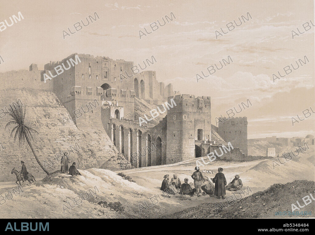 JOSEPH PHILIBERT GIRAULT DE PRANGEY. 48. Château d’Alep, 1843. Citadel of Aleppo, Syria.