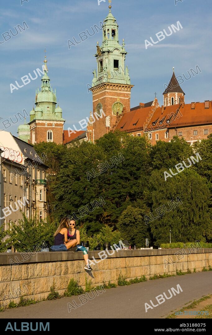 castillo y colina de Wawel, Cracovia , voivodato de Pequeña Polonia,Polonia,  eastern europe.