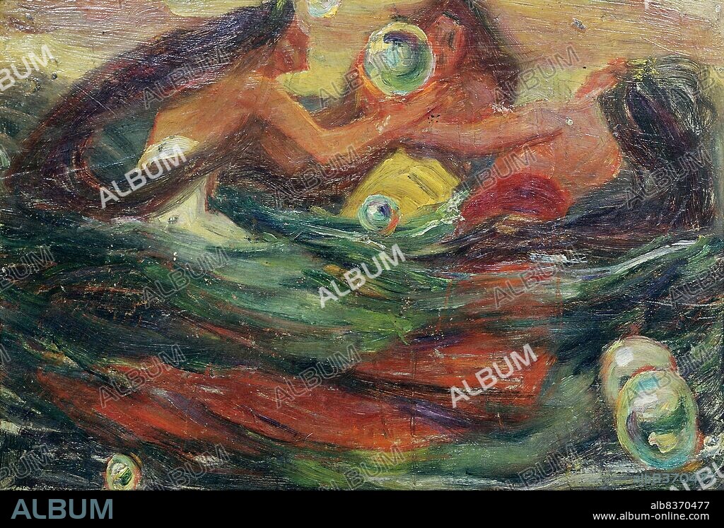 Shigeru Aoki (1882-1911) was a Japanese painter famed for his combining of Japanese mythology and legends with the Western-style art movement that could be found in some late 19th and early 20th century Japanese paintings.<br/><br/>. Aoki was born into an ex-samurai household in northern Kyushu. He left his home in 1899 to pursue artistic studies in Tokyo, and soon began to accumulate critical acclaim for his artwork and its use of Pre-Raphaelite Brotherhood techniques mixed with Kojiki themes. He died in March 1911 from tuberculosis, aged only 28.