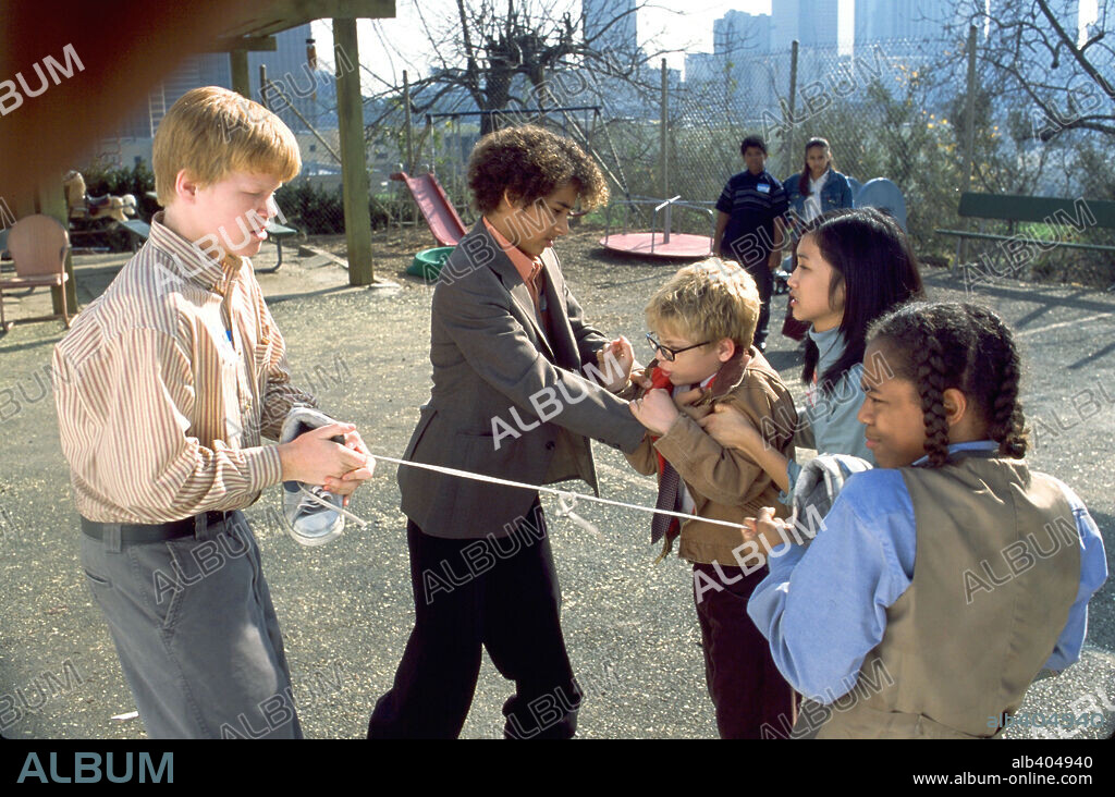 BRENDA SONG, JONATHAN LIPNICKI and LIL' BOW WOW in LIKE MIKE, 2002, directed by JOHN SCHULTZ. Copyright 20TH CENTURY FOX.