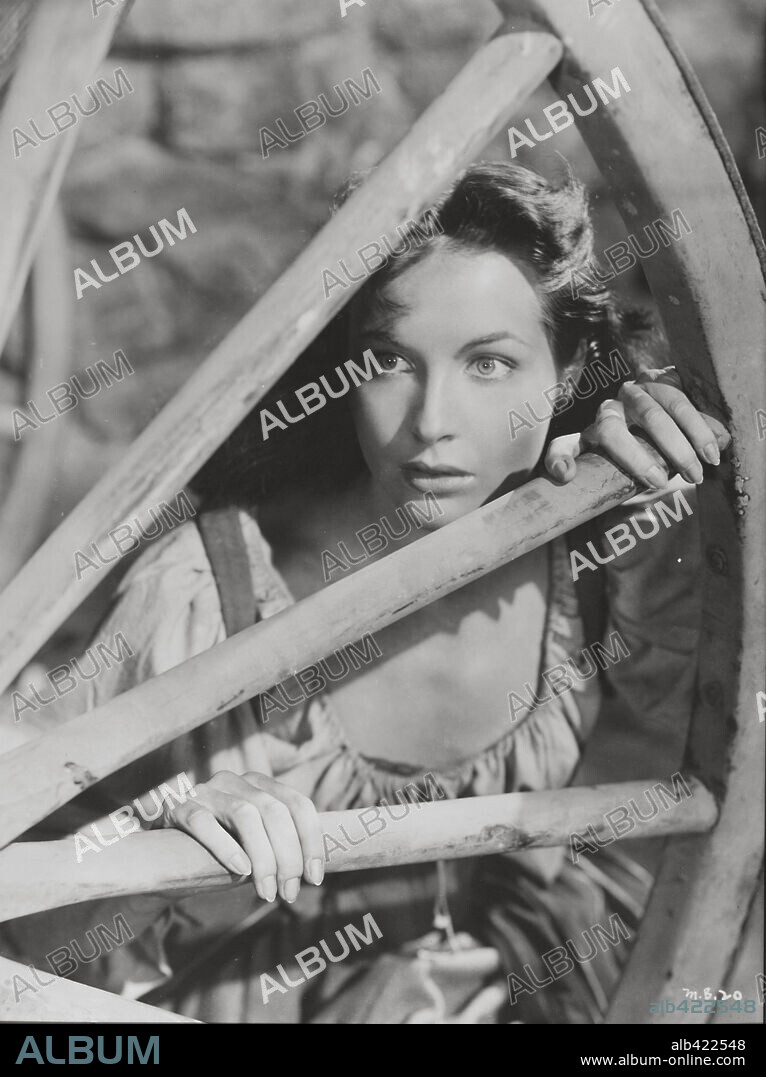 YVONNE FURNEAUX in THE MASTER OF BALLANTRAE, 1953, directed by WILLIAM KEIGHLEY. Copyright WARNER BROTHERS.