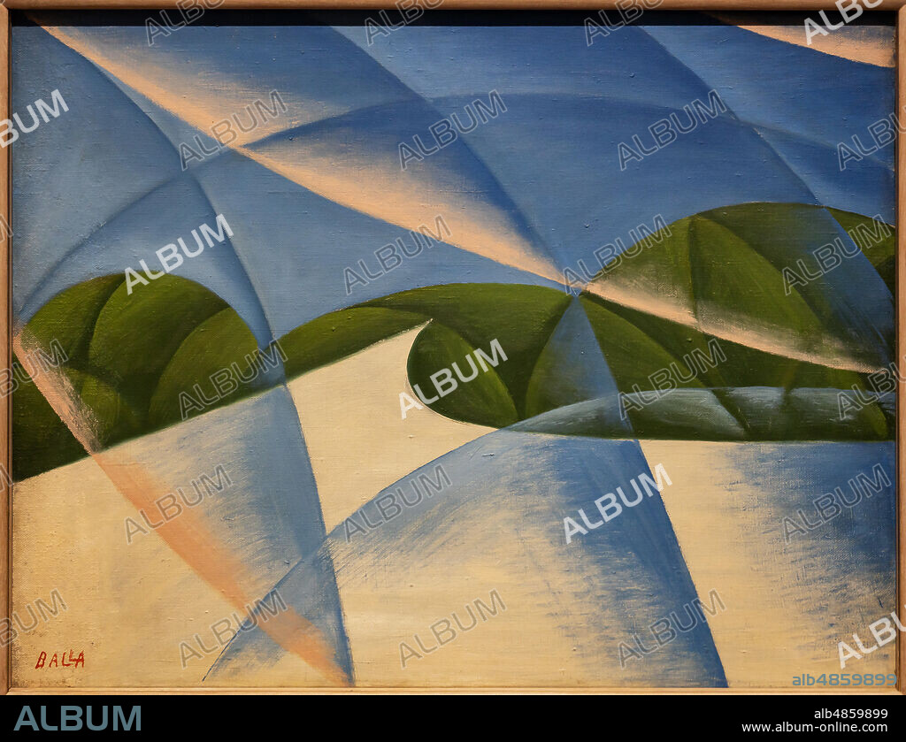 Giacomo Balla: "Abstract Speed - The Car has passed"; 1913-4, oil painting on canvas.