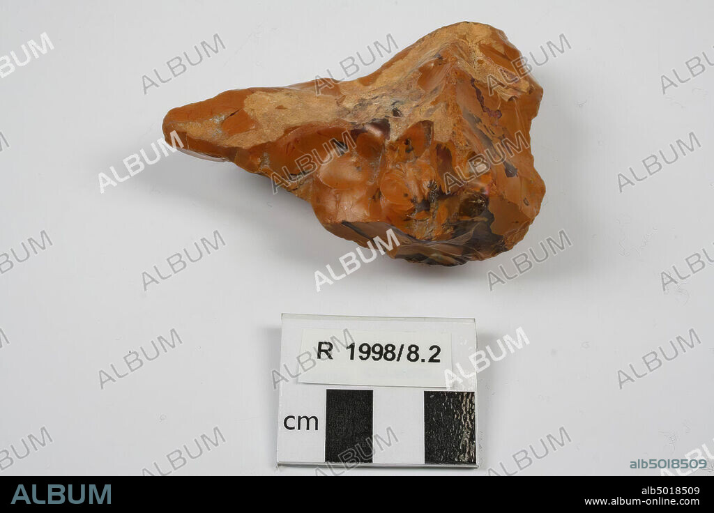 Probably a drill. Middle Paleolithic, flint., France, Fontmaure., Drill, stone, flint, 8.3 x 6.1 x 3.7 cm, Middle Paleolithic, France.