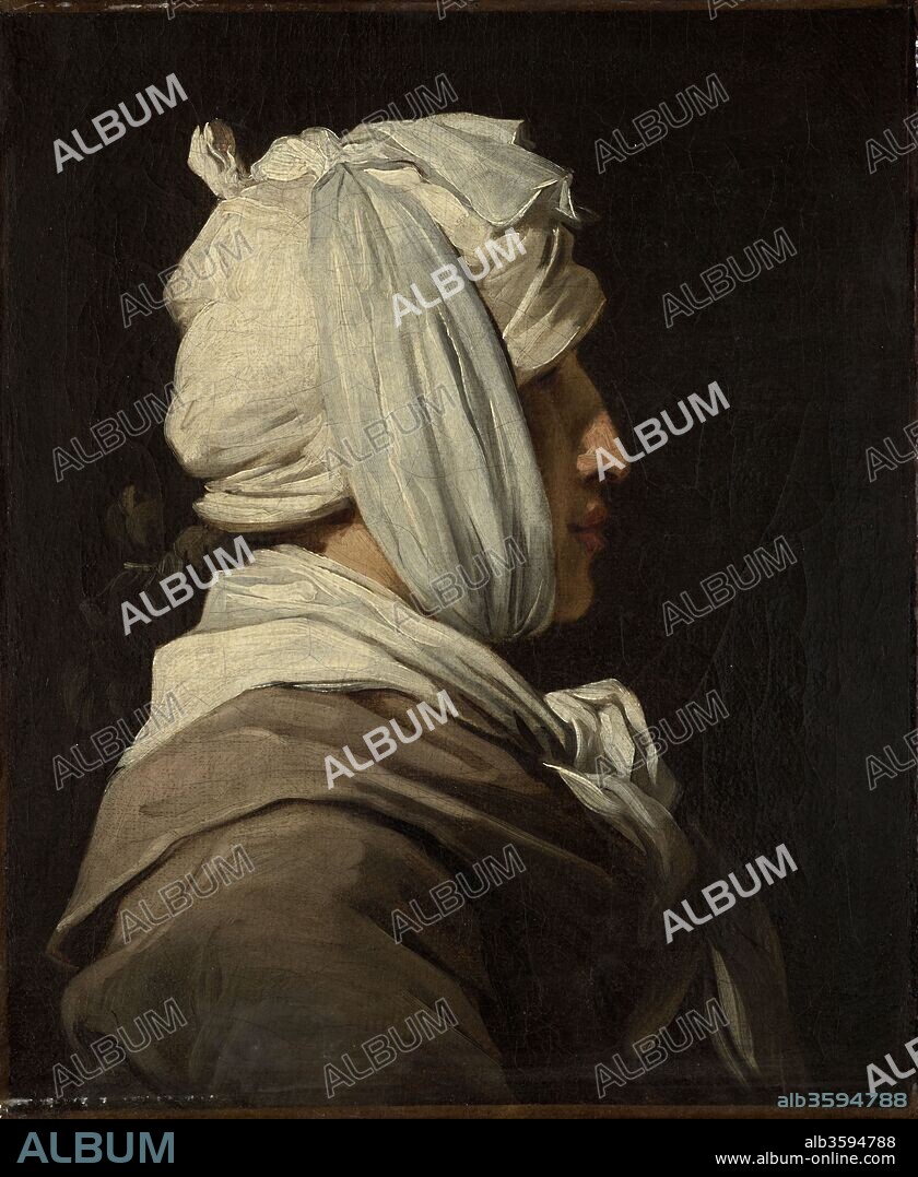 FRANCOIS ANDRE VINCENT. Portrait of Lemonnier with bandaged head.