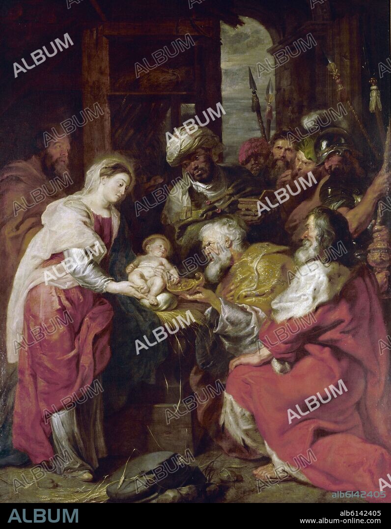 PETER PAUL RUBENS. ADORACION DE LOS REYES MAGOS - 1626-29 - BARROCO FLAMENCO.