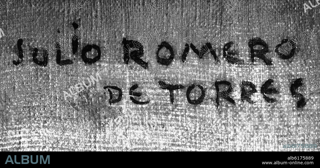 JULIO ROMERO DE TORRES. FIRMA.