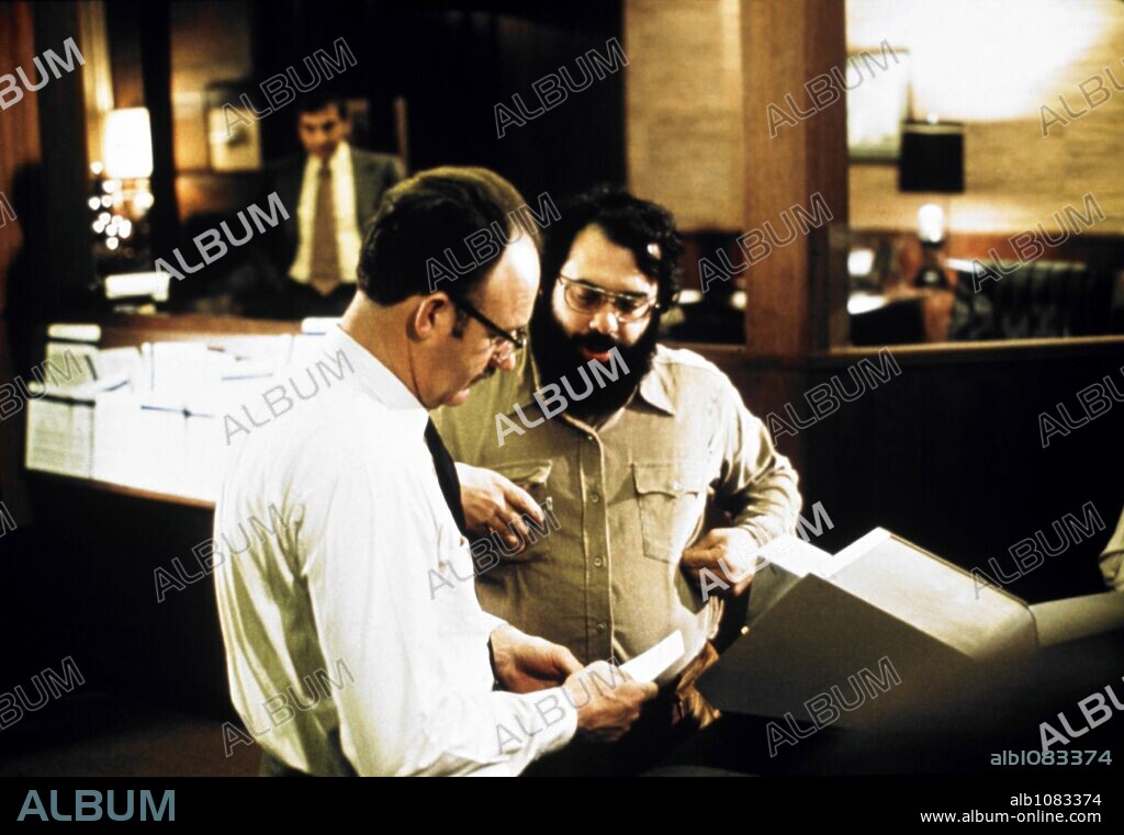 FRANCIS FORD COPPOLA y GENE HACKMAN en LA CONVERSACIÓN, 1974 (THE CONVERSATION), dirigida por FRANCIS FORD COPPOLA. Copyright PARAMOUNT PICTURES.