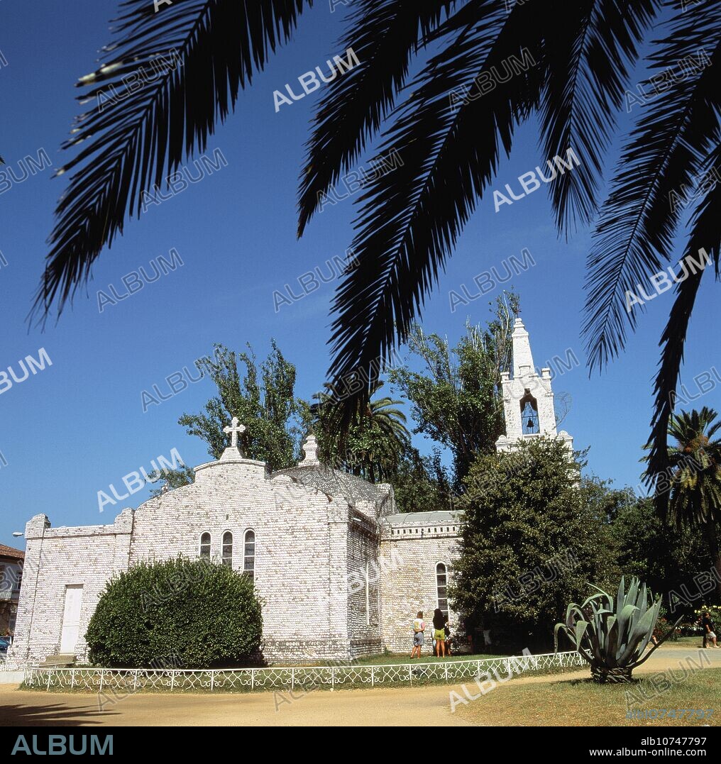 Church of las Conchas. Isla de la Toja. Pontevedra province. Galicia. Spain.