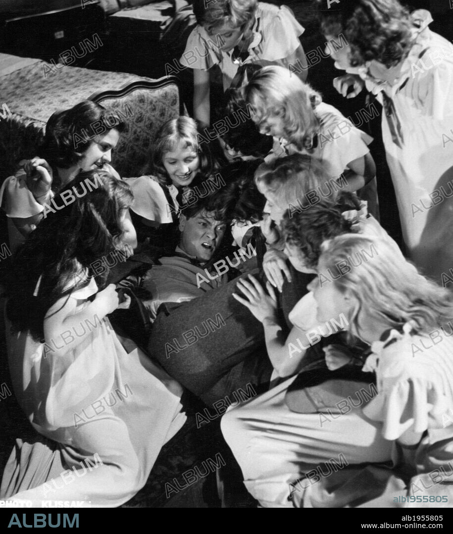 JEAN MARAIS in INSIDE A GIRLS' DORMITORY, 1953 (DORTOIR DES GRANDES), directed by HENRI DECOIN. Copyright FILMS EGE.