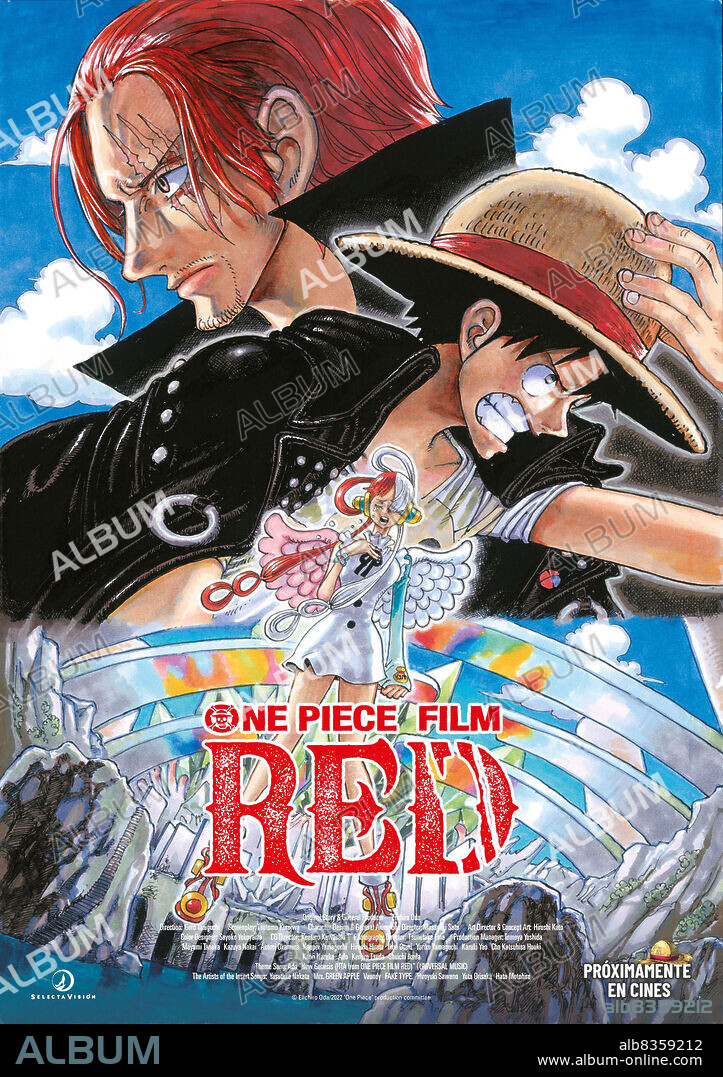 Affiche de ONE PIECE FILM: RED, 2022, réalisé par GORO TANIGUCHI. Copyright TOEI ANIMATION COMPANY.