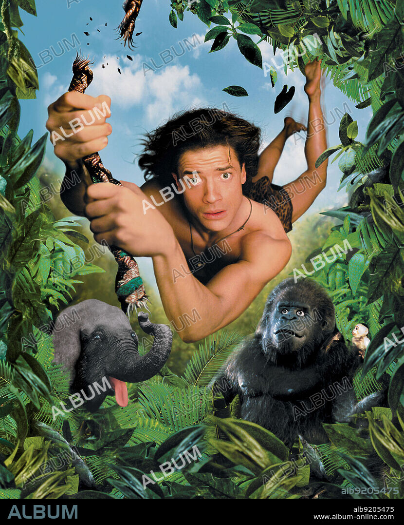 BRENDAN FRASER in GEORGE OF THE JUNGLE, 1997, directed by SAM WEISMAN. Copyright DISNEY.