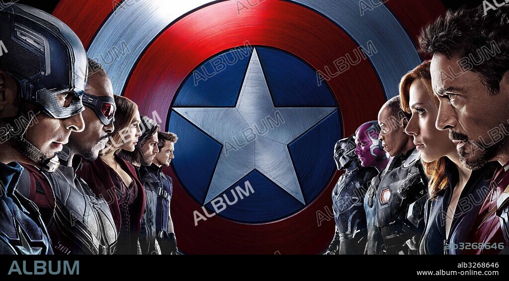 CHRIS EVANS y ELIZABETH OLSEN en CAPITAN AMERICA 3: GUERRA CIVIL, 2016 (CAPTAIN AMERICA: CIVIL WAR), dirigida por ANTHONY RUSSO y JOE RUSSO. Copyright MARVEL ENTERTAINMENT/MARVEL STUDIOS.