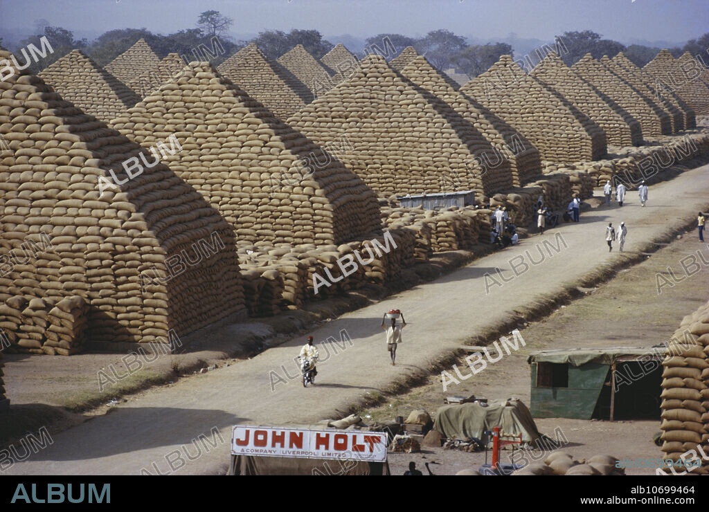 Groundnut pyramids. Kano, Nigeria.