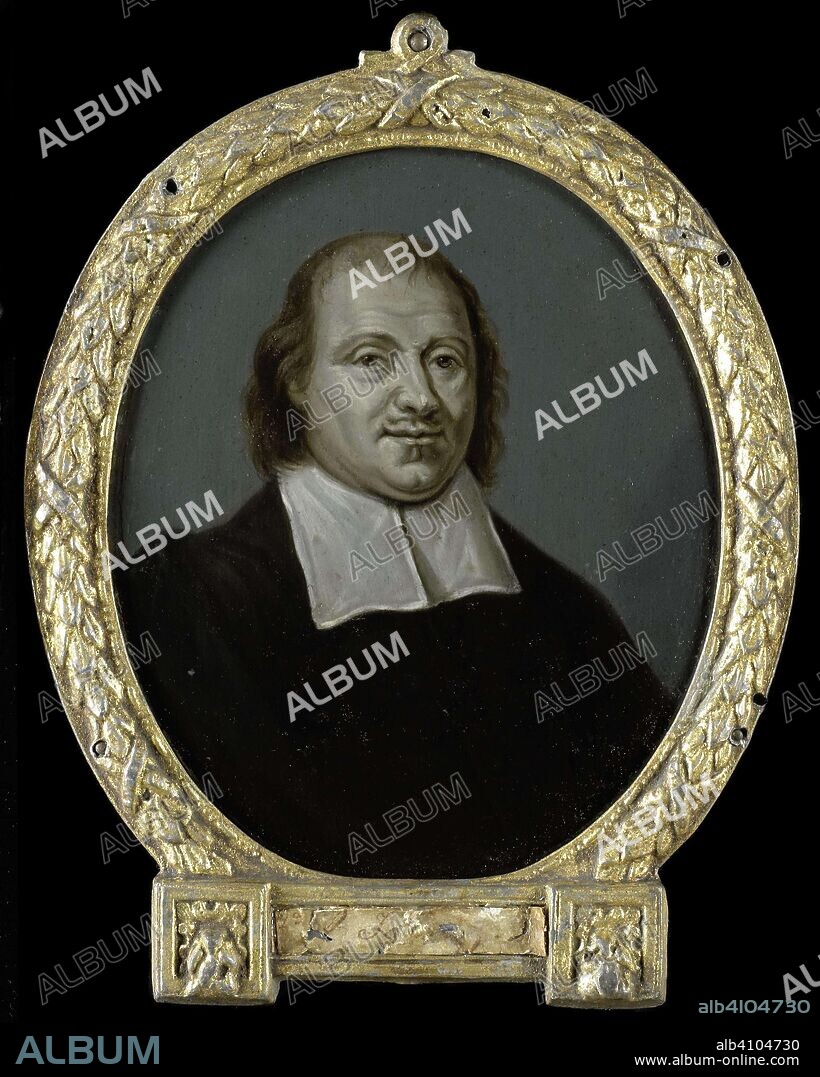ARNOUD VAN HALEN. Portrait of Anthony Janssen van der Goes, Poet in Amsterdam. Dating: 1700 - 1732. Measurements: h 11 cm × w 9.5 cm; h 41.2 cm × w 47.4 cm × d 1.6 cm.