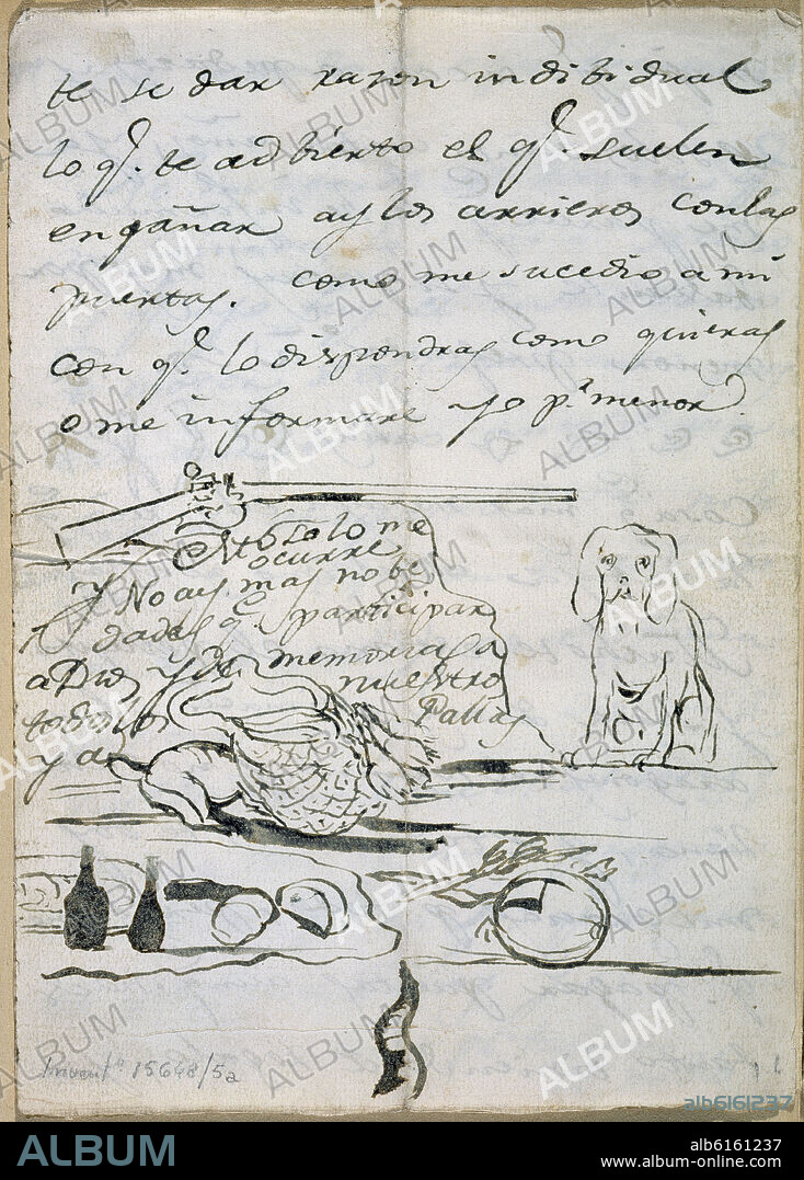 FRANCISCO GOYA Y LUCIENTES DE (1746-1828). CARTA AUTOGRAFA A MARTIN ZAPATER.