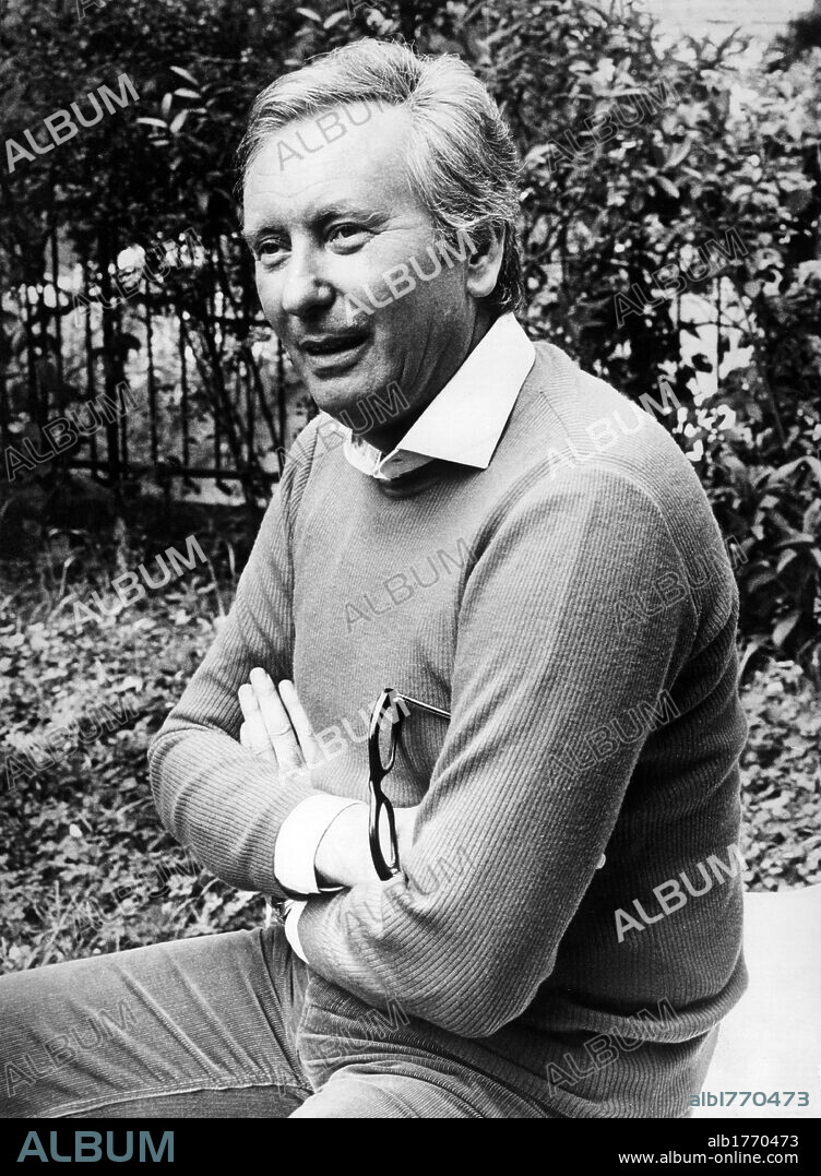 Portrait of Antonio Amurri. Italian writer, lyricist and author of radio and TV programmes Antonio Amurri.