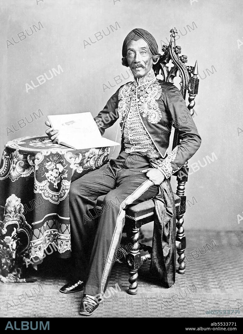 Raden Saleh Sjarif Boestaman (1811 – 23 April 1880) was an Indonesian Romantic painter of Arab-Javanese ethnicity who pioneered modern Indonesian art. He was considered to be the first modern artist from Indonesia (then Dutch East Indies), and his paintings corresponded with nineteenth-century romanticism which was popular in Europe at the time. He also expressed his cultural roots and inventiveness in his work. Raden Saleh Sjarif Boestaman was born in 1811 in Semarang on the island of Java in the Dutch East Indies (present-day Indonesia). He was born into a noble Hadhrami family where his father was Sayyid Husen bin Alwi bin Awal bin Yahya, an Indonesian of Arab descent.