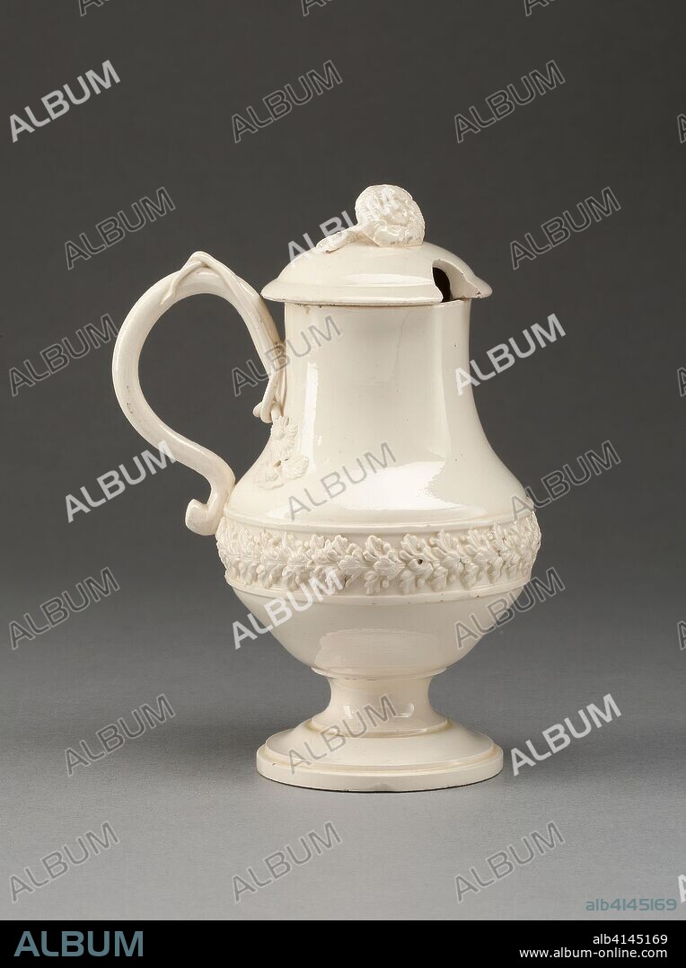 Mustard Pot. Leeds Pottery; English, founded 1756. Date: 1780-1790. Dimensions: 13 x 9.2 x 7 cm (5 1/8 x 3 5/8 x 2 3/4 in.). Lead-glazed earthenware (creamware). Origin: Yorkshire.