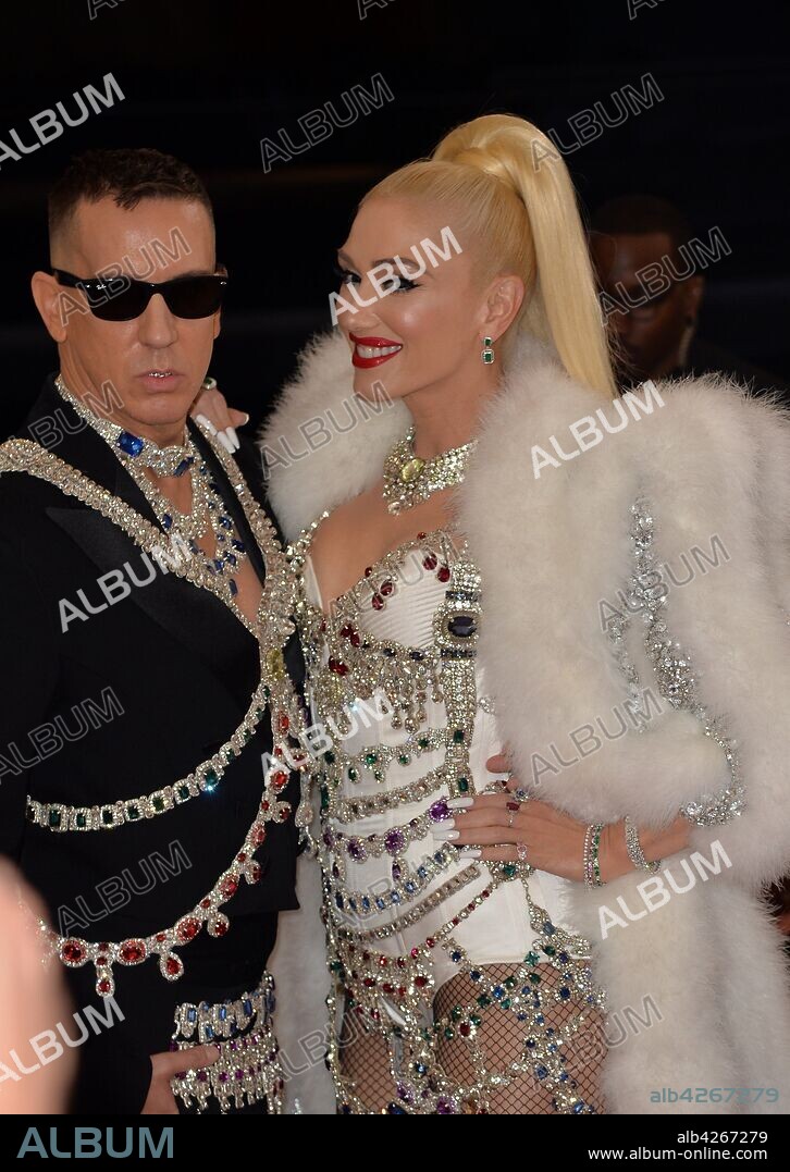 May 6, 2019 - New York, New York, United States - Gwen Stefani (R) and Jeremy Scott arriving at the 2019 Met Gala celebrating Camp: Notes on Fashion at the Metropolitan Museum of Art on May 06, 2019 in New York City. 06/05/2019