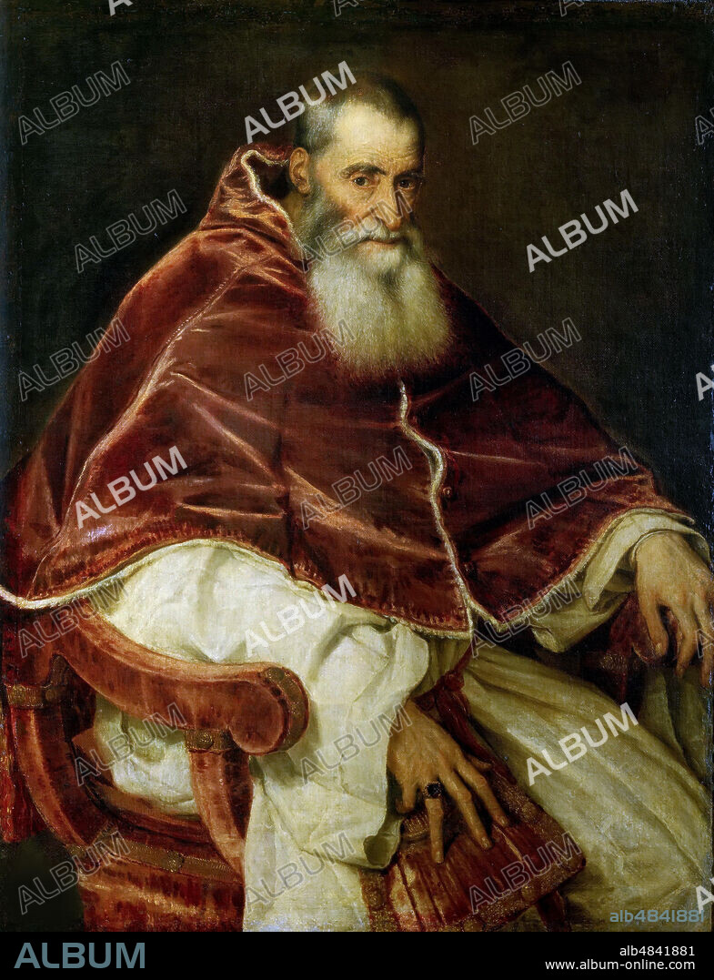 TITIAN. Portrait of Pope Paul III.