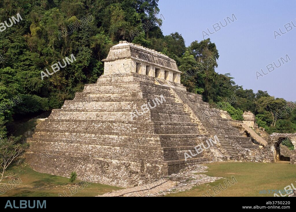 Temple of the Inscriptions, Palenque, UNESCO World Heritage Site, Chiapas province, Mexico, North America.