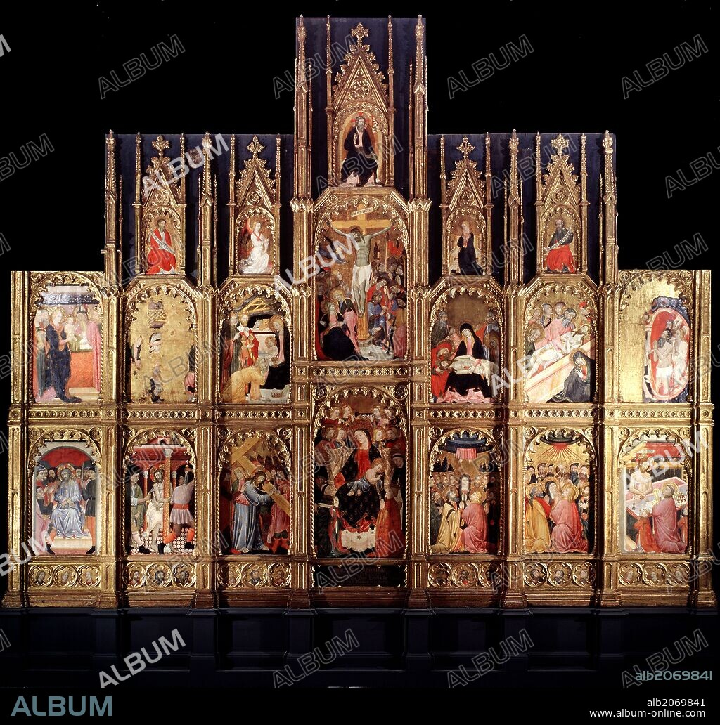 JUAN RODRÍGUEZ DE TOLEDO. Juan Rodríguez de Toledo / 'Altarpiece of Archbishop Sancho de Rojas', 1415-1420, Spanish School, Tempera on panel, 532 cm x 618 cm, P01321.