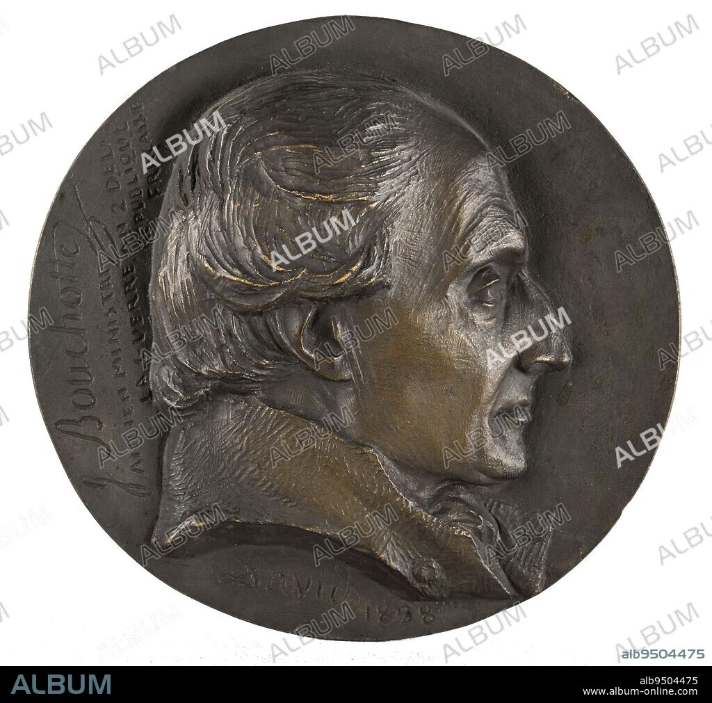 Portrait of Jean-Baptiste-Noël Bouchotte (1754-1850) soldier, David d'Angers, Pierre-Jean, Sculptor, In 1838, 19th century, Sculpture, Medallion (sculpture), Dimensions - Work: Diameter: 17.3 cm.