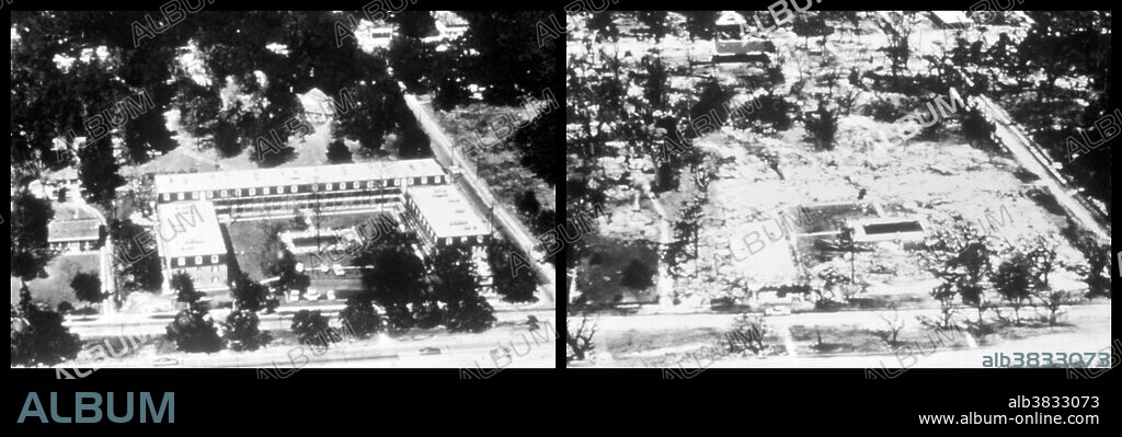 Before and After Hurricane Camille, 1969