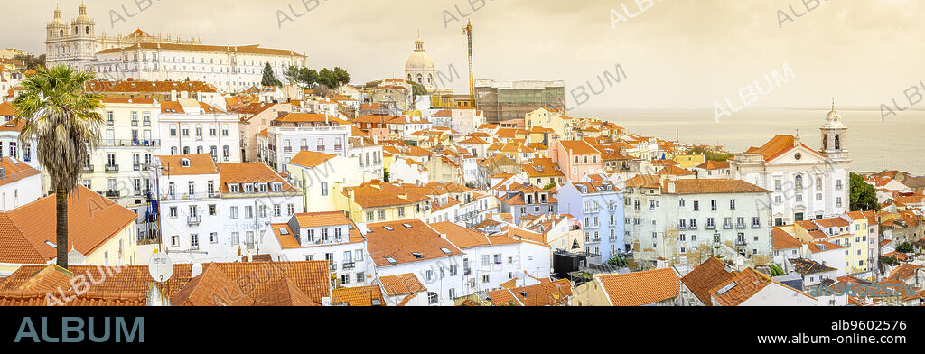 mirador de Santa Luzia, Alfama, Lisboa, , Portugal.