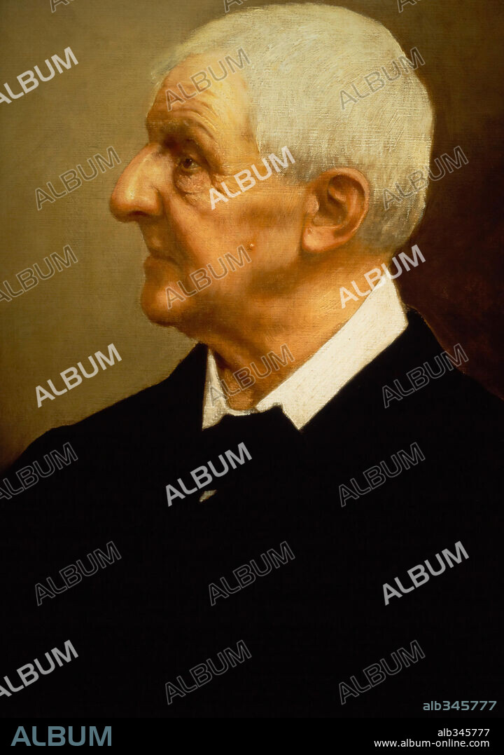 Anton Bruckner Austrian composer,, artist unknown.
