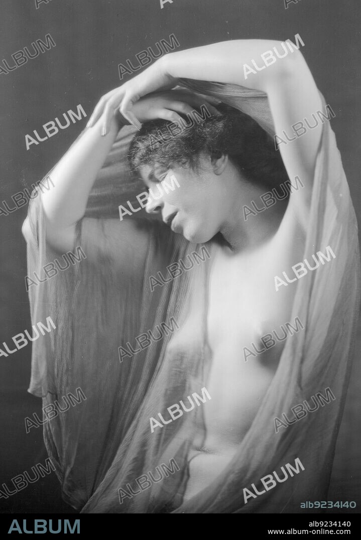 ARNOLD GENTHE. Miss Mildred Gillars, portrait photograph, 1928 June 17. Address: 69 Perry St., New York City. American broadcaster. During World War II Gillars was employed by Nazi Germany to disseminate Axis propaganda on German State Radio, directed to US troops and audience.