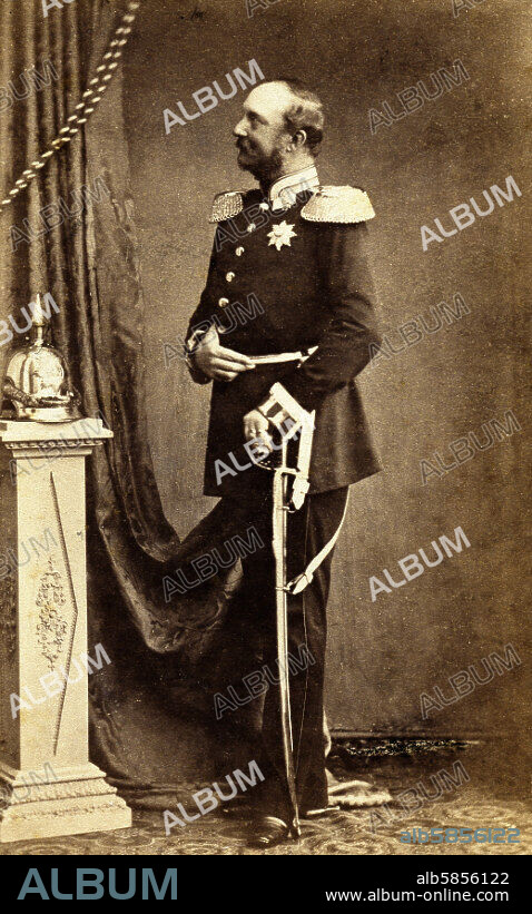 E. LUVLES. King George V of Hanover (1819-1878), Germany. Ca. 1865.
