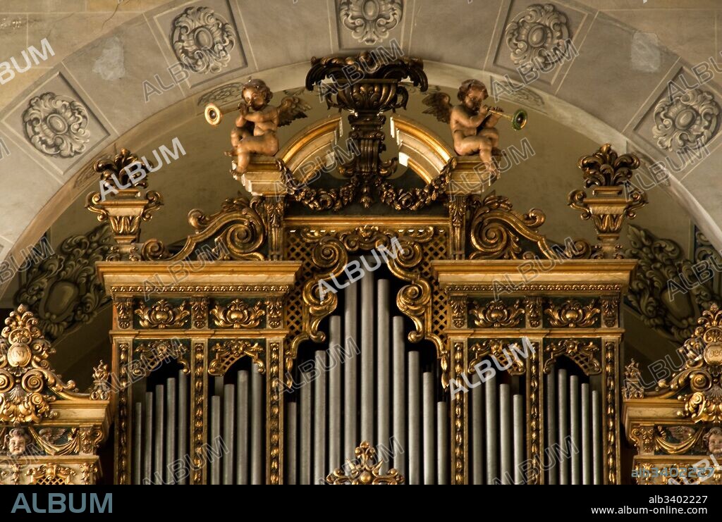 Organ of the church of Santa María de Mataró (detail), 18th-20th century.