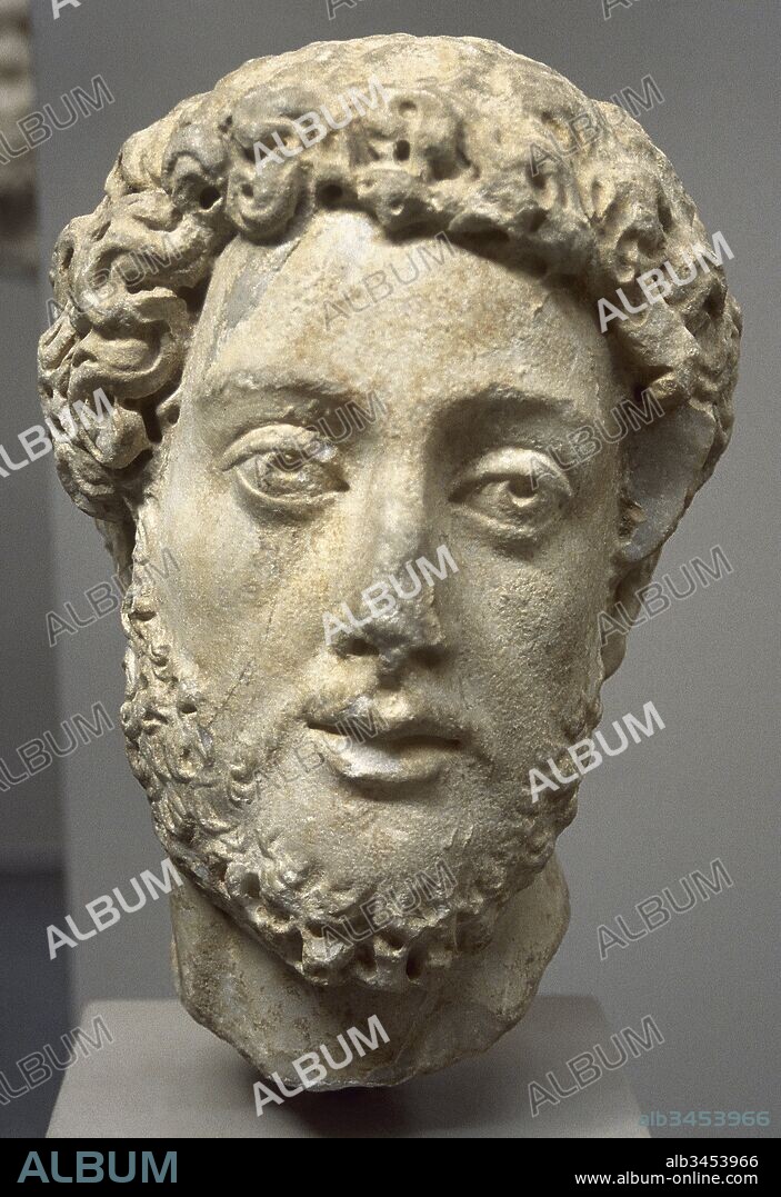 Commodus (161-192 AD). Roman emperor (180-192 AD). Nerva-Antonine. Bust. Ephesus Archaeological Museum. Selc_uk, Turkey.