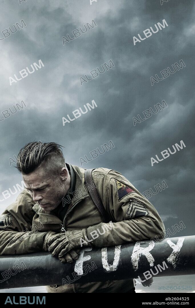 BRAD PITT dans FURY, 2014, réalisé par DAVID AYER. Copyright QED INTERNATIONAL.