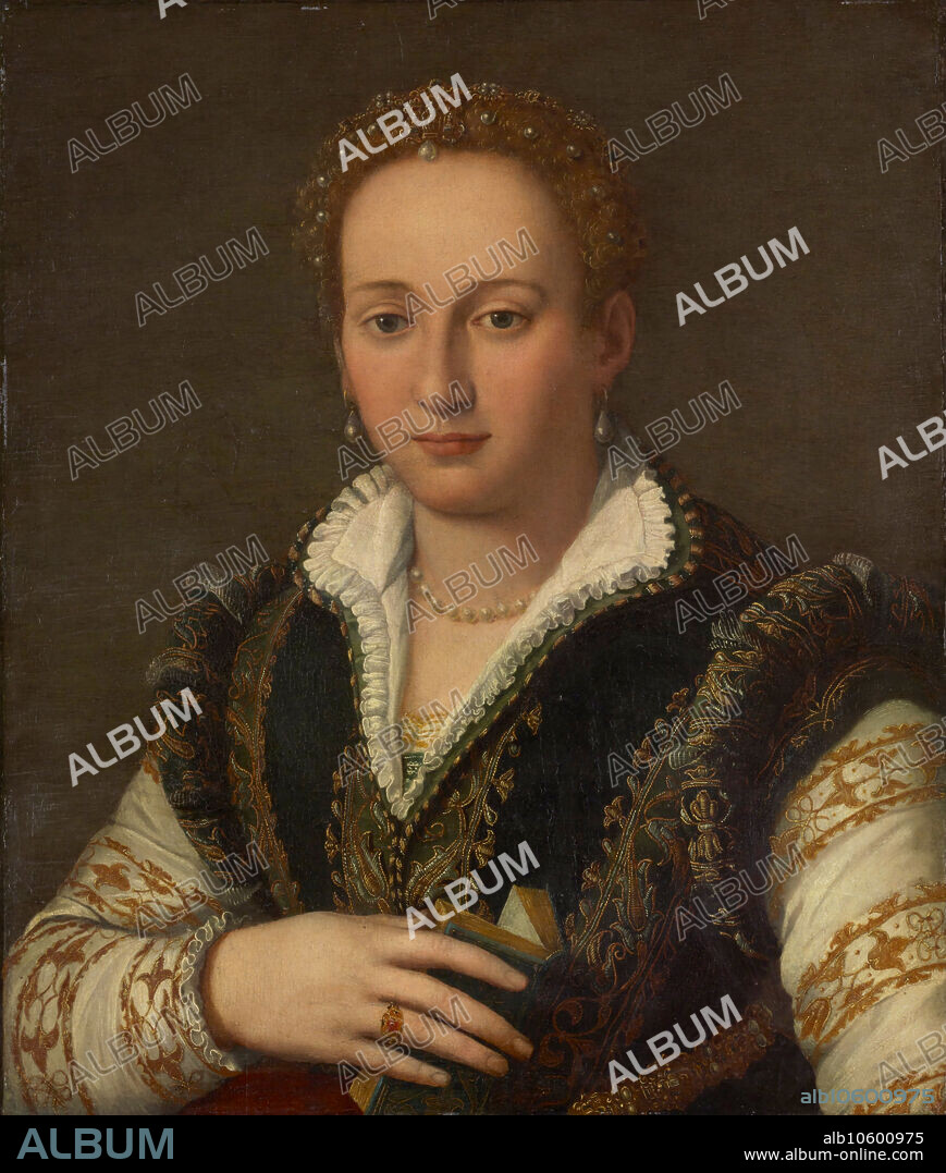 ALESSANDRO ALLORI. Portrait of Bianca Cappello (1548-1587), Grand Duchess of Tuscany.