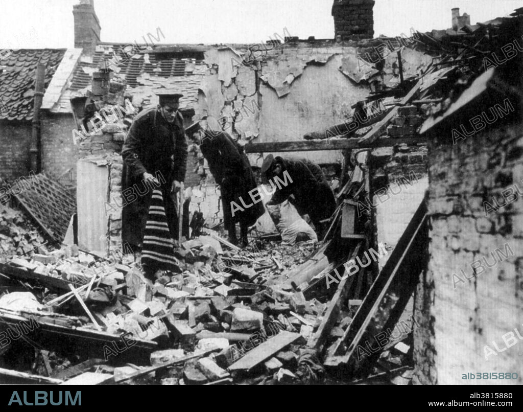 Zeppelin damage in Yarmouth. During WWI Great Yarmouth suffered the first aerial bombardment in the UK, by Zeppelin L3 on January 19, 1915. Bombing missions, especially those targeting London, captured the German public's imagination, but had little significant material success, although the Zeppelin raids, together with the later bombing raids carried out by aeroplanes, did cause the diversion of men and equipment from the Western Front and fear of the raids had some effect on industrial production.