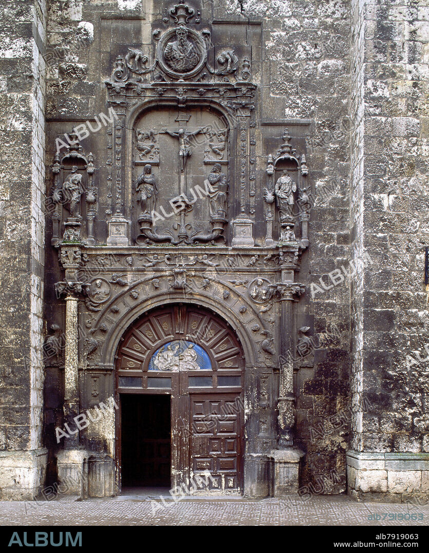 JUAN VALLEJO (1500-1569). PORTADA DE LA IGLESIA DE SAN COSME Y SAN DAMIAN - SIGLO XVI - RENACIMIENTO ESPAÑOL.