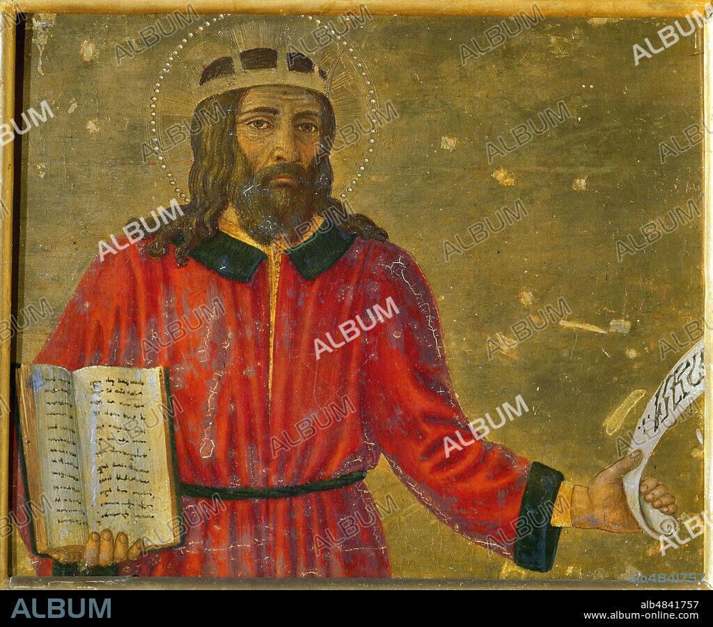 COSIMO DI LORENZO ROSSELLI. King David (Predella Panel of the Altarpiece).