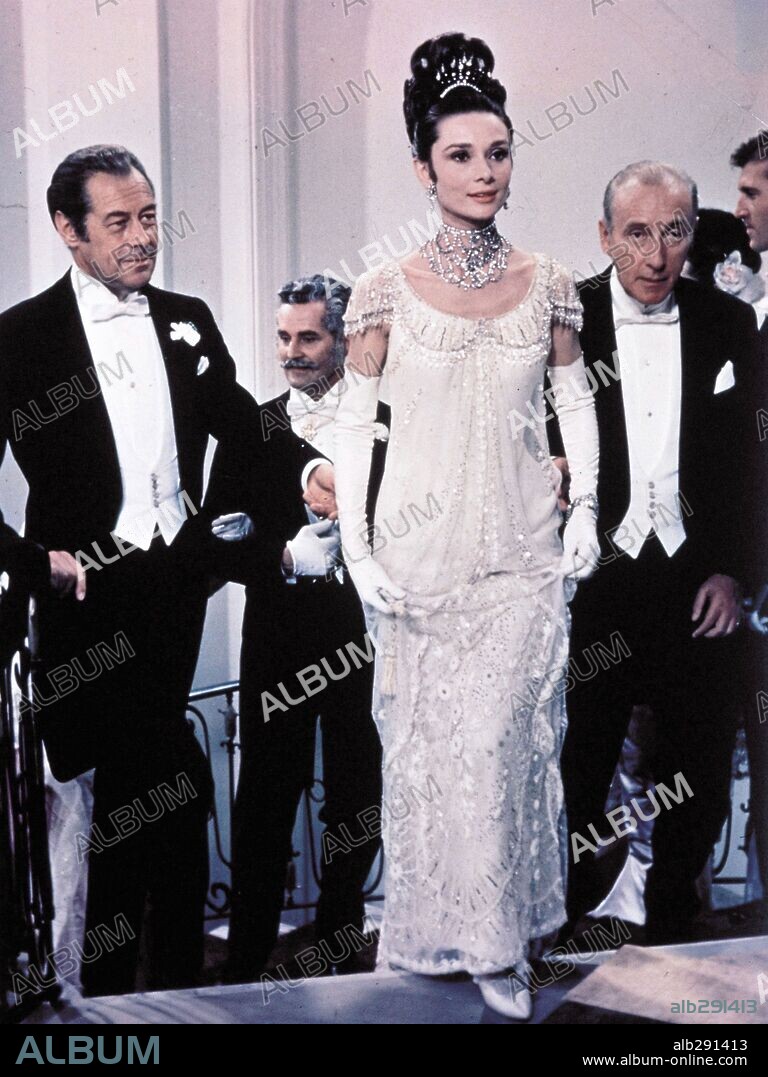 AUDREY HEPBURN, REX HARRISON and WILFRID HYDE WHITE in MY FAIR LADY, 1964, directed by GEORGE CUKOR. Copyright WARNER BROTHERS.