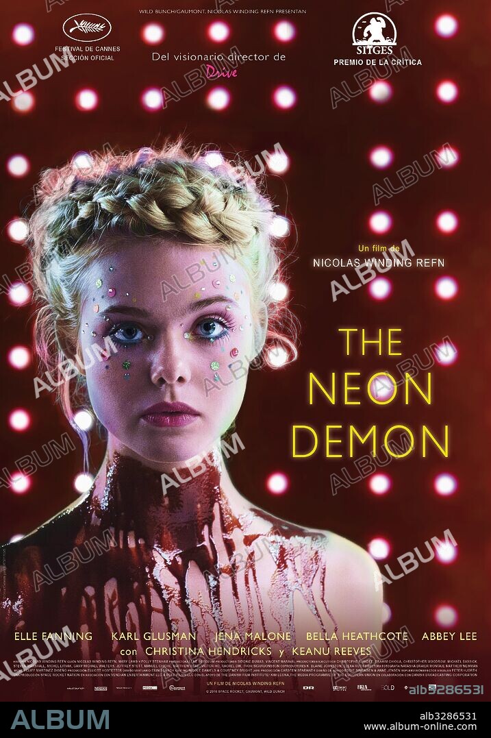 Plakat zu THE NEON DEMON, 2016, unter der Regie von NICOLAS WINDING REFN. Copyright SPACE ROCKET NATION/VENDIAN ENTERTAINMENT/BOLD FILMS.